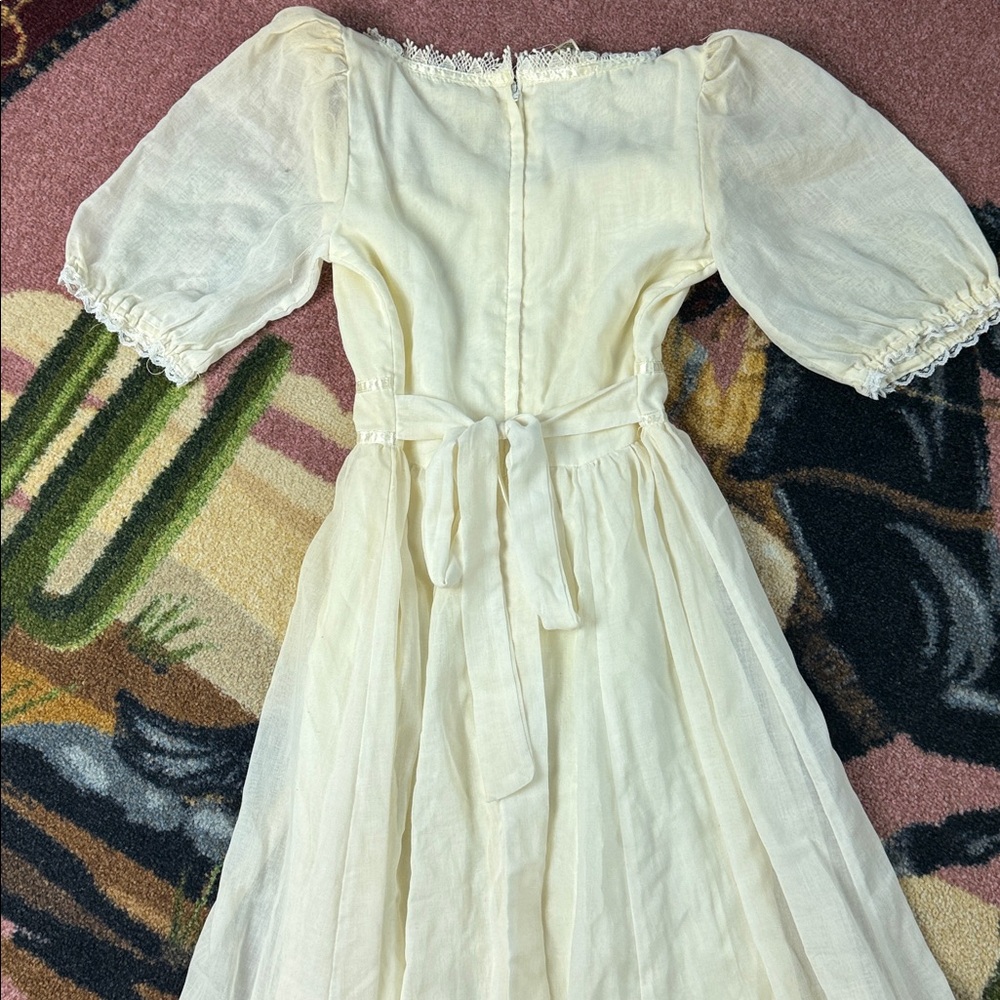 RARE GUNNE SAX VINTAGE DRESS MAXI WESTERN GOWN - Picture 3 of 12
